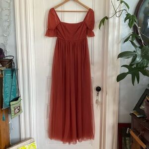 NWT Rust colored princess dress